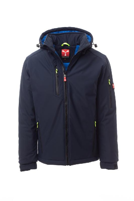 Soft-shell rembourré pour homme - WP 8000 mm, Capuche amovible, Poignets réglables - S00330-0489 - Payper_3