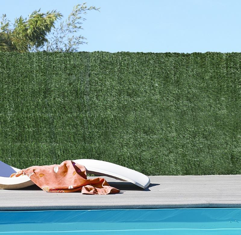 Haie artificielle 100% occultante - PVC ignifugé - 1,5 x 3 m - Campovert_3