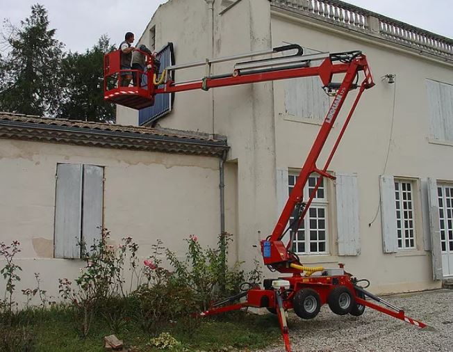 Nacelle araignée semi-automotrice transportable tout terrain ultra-polyvalente - Leguan 125 - Hauteur de travail 12.50m - Déport maxi 6.50m_3