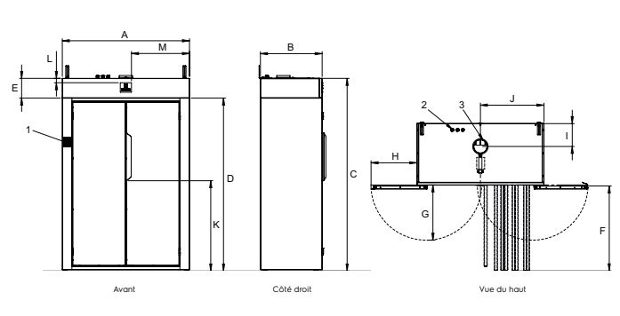 Cabine de séchage ergonomique pour vêtements standards - Adaptée aux PMR - DC6-8 - Electrolux Professional - Capacités de 4 à 14 kg_3
