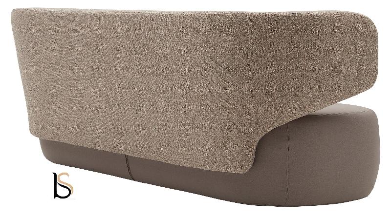 Canapé d'accueil 2 places Basel - Softline - Feld Bleu Fonce 582_3