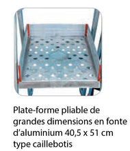 Plateforme individuelle roulante PLATEA - norme bâtiment PLT-07 avec roues basculantes_3