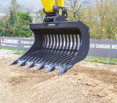 Godet squelette VN 100GD - Cangini - 1200 mm - lame HB400 pour sols mouillés et recyclage_3