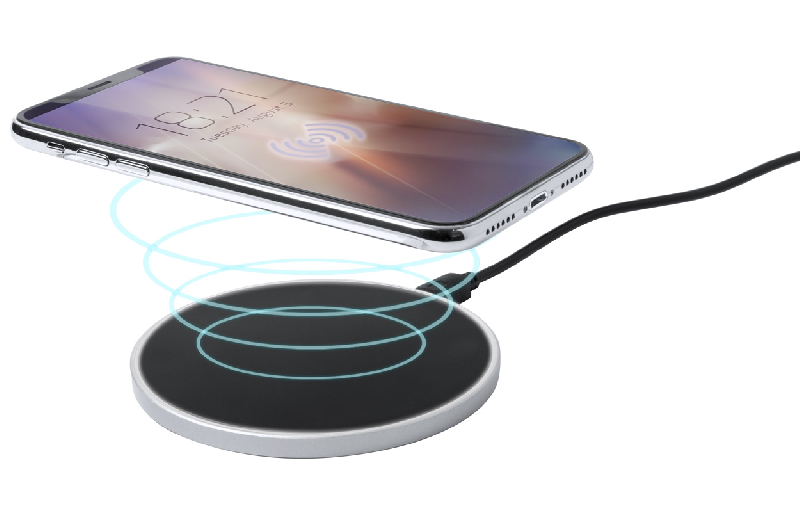 Chargeur sans fil 5W - boîtier plastique avec gravure lumineuse LED_3