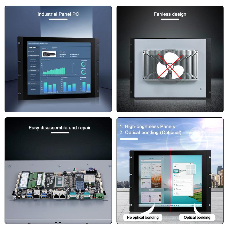 Panel PC industriel fanless 19 pouces SXGA - EVI-19SRC-12th - Intel Core 12e génération, tactile capacitif, IP66_3
