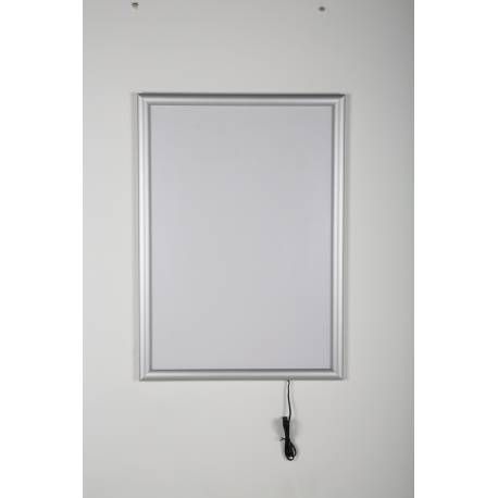 8062 ECO - Cadre porte-affiche à clapets LED Afix Diffusion - Format A4 - Aluminium anodisé, éclairage LED_3