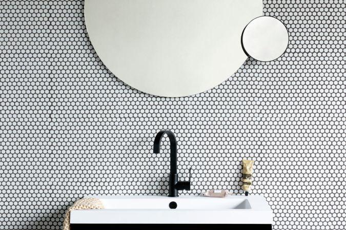 MindSet Miroir de salle de bains -Mineral Infinite Grey - Grossissement 5x - Support Magnétique - Angle Réglable_3