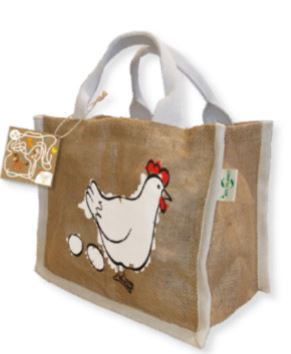 Sac réutilisable en fibre de jute naturel - sans lamination - avec poignées en coton biologique_3