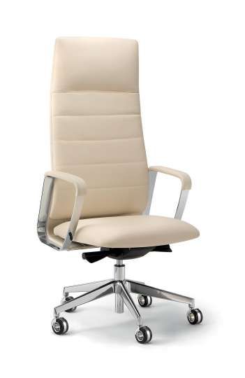 Siège de direction - Directa - ergonomique avec dossier personnalisable et base en aluminium brillant_3