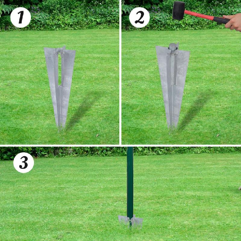 Vidaxl clôture euro acier 25 x 0,8 m vert 140560_3