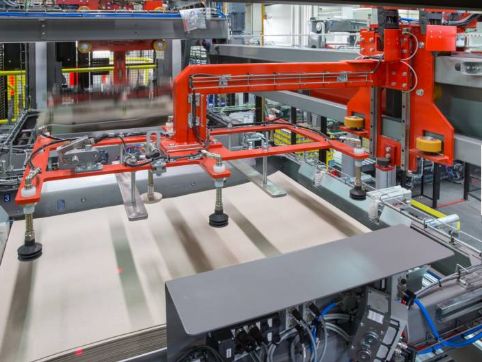 Palettiseur automatique AC520 Arrow - Clevertech France - Transfert de couche à 90° avec alimentation en hauteur_3