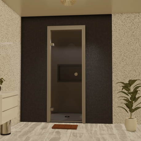 Cabine de hammam à monter soi-même avec panneaux XPS et générateur vapeur