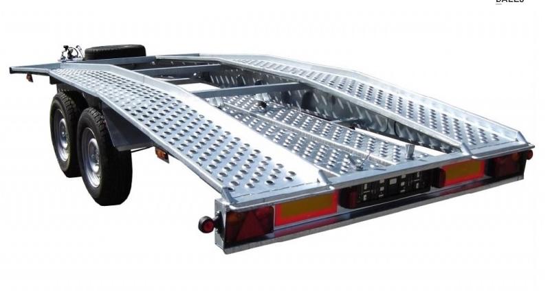 Remorque porte voiture-plateau - 4,50 X 2,00 M - 2700 KG - TA-NO SWISS 45.27_3