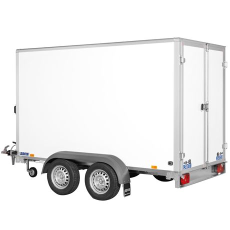 FW2700 - Remorque fourgon en bois Saris - 2700 kg - double essieu et freiné_3