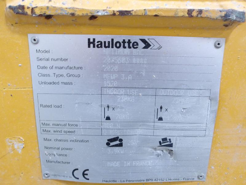 Nacelle ciseaux HAULOTTE optimum 8ac occasion_3
