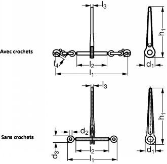 18-190 - Tendeur d'arrimage à cliquet - Emile Maurin - Grade 80 avec ou sans crochets_3