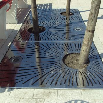 Grille d'arbre en inox - Dimensions 1000x1000 ou 1500x1500 mm - FRANCE INOX INDUSTRIE_3