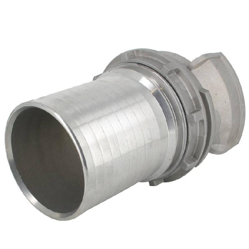 Demi-raccord symétrique avec verrou - DN 65 mm - Embout annelé Ø 64 mm - Alu_3