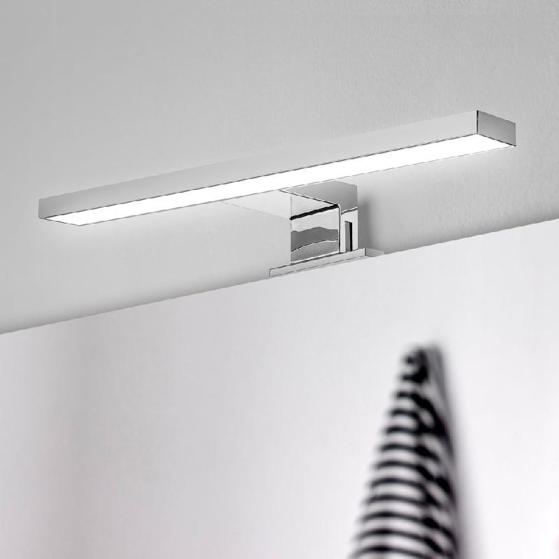 Spot LED pour miroir de salle de bain - Virgo - Chromé - 230V AC - Design extra-plat - Protection IP44_3