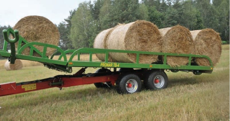 Plateau fourragers auto-chargable PRONAR TB-4 - longueur de surface de chargement 6910 mm - PTAC 10500 kg - suspension tandem_0