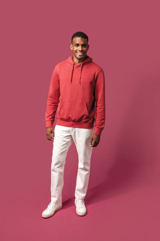 Sweat-shirt écoresponsable à capuche homme - Kariban - Réf: K4027 - 85% coton biologique et 15% polyester recyclé_3