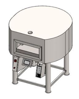Four à pizza électrique Mam Forni 115*115 - Éléments chauffants en marguerite et sole rotative_3