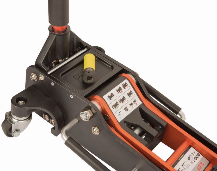 Cric aluminium 2,5 tonnes - BH1A2500A - Léger et robuste, idéal pour le dépannage et l'atelier_3