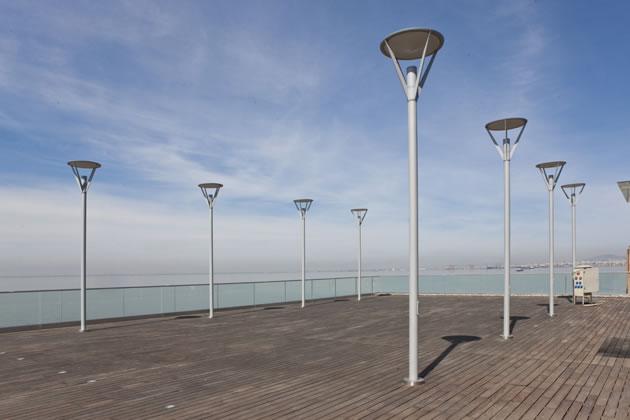 Minislot Disk - luminaire décoratif sur poteau - Systemalux - haute efficacité Osram DEL, IP65, 51W, 2000lm, 3000/4000K_3