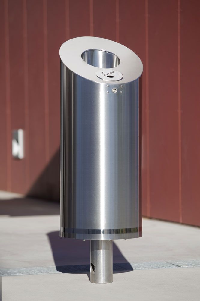 527.001 - 527.022 - Poubelle publique en acier - ABES - 75L avec vide-cigarettes_3