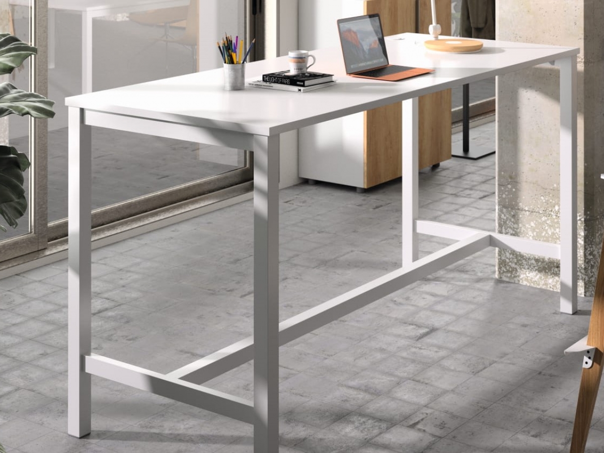 Bureau droit avec plateau rectangulaire d'une profondeur de 80 cm -NOVA PLUS_3