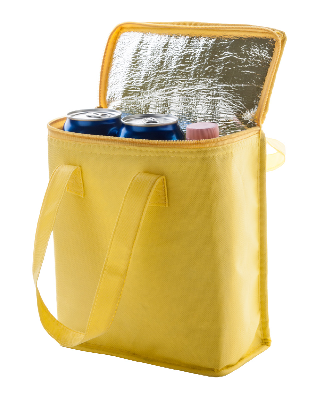 Sac isotherme - intissé avec isolation aluminium - pour 6 canettes ou 3 bouteilles_3