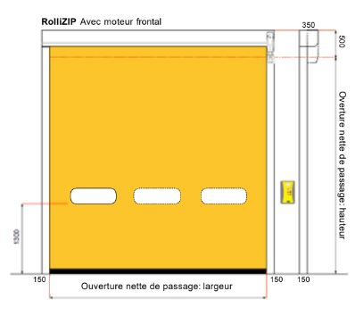Porte rapide à enroulement - digitale, auto-réparable, parfaitement isolante et fiable - RolliZIP_3