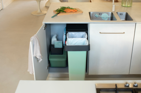 Poubelles encastrables Brabantia Sort & Go - 2 x 30 Litres - Dark Grey - UGS232527_3