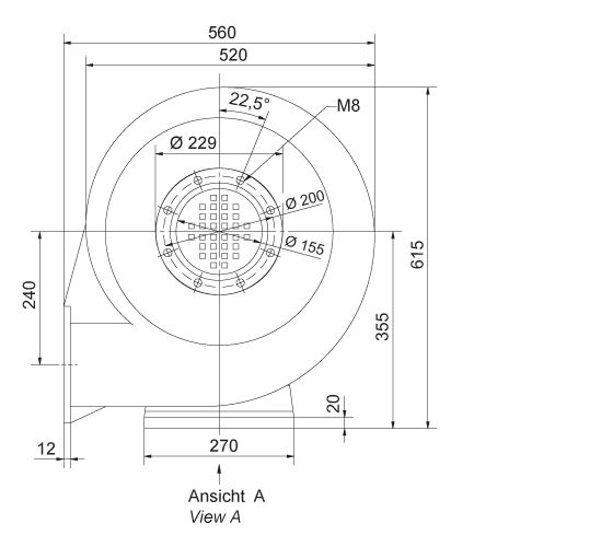 Ventilateur radial RD 65 ATEX Elektror - moyenne pression - jusqu'à 90 m³/min et 6.800 Pa_3