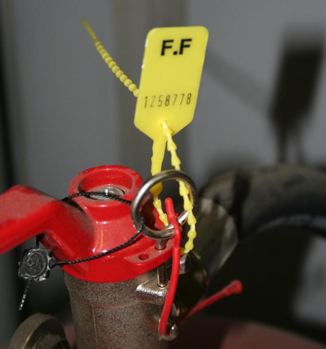 Scellé PP à tige crantée ronde - Longueur 215 mm - Tige Ø2.6 mm - Jaune_3