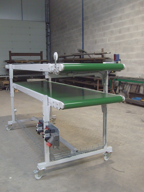 Transporteur à bande - manutention de colis et pièces - charges faibles, moyennes et lourdes_3