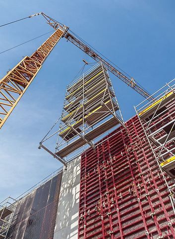 Échafaudage professionnel PERI UP Flex jusqu'à 10,80 m de hauteur