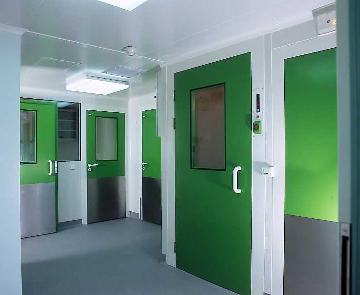 Porte hermétique étanche SBC 40/45/50 - isolation thermique et phonique - pour salles propres, hôpitaux et industries_3