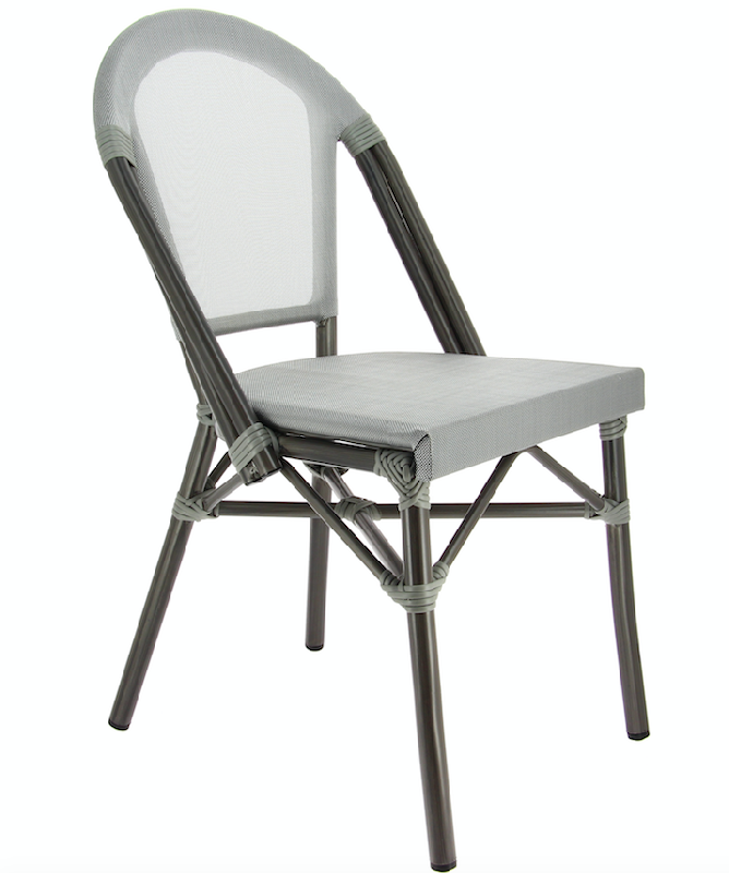 Ligne chr- chaise en aluminium aspect bambou biarritz_3