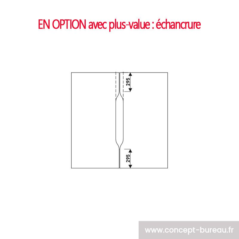 Kontor - Bureau open space pour 2 personnes - Plateau mélaminé et piétement bois massif finition frêne naturel_3