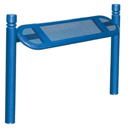 Assis-debout City - Structure en tube acier Ø 76mm - Assise perforée et cerclée de 2mm - Hauteur 747mm - Largeur 345mm - Longueur 900mm - Peint selon RAL - Poids 28kg - Fabrication Française_3