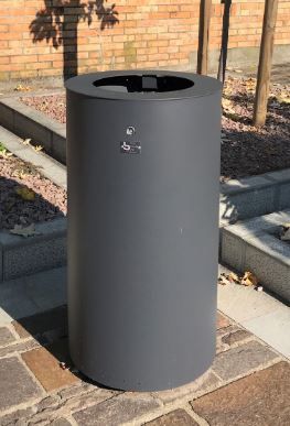 La corbeille Simply - Poubelle publique - The Italian Lab - Diamètre 450 mm, Hauteur 836 mm, Capacité 100L, Poids 35.5 kg_3