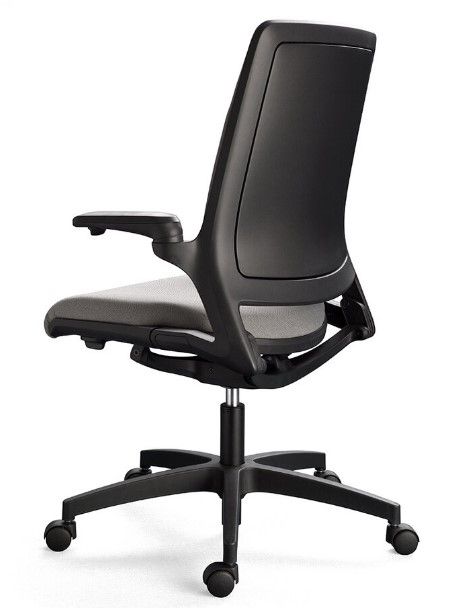 Maxo - Fauteuil de bureau ergonomique Sitis - Roulettes design noires, accoudoirs 3D, ajustable en hauteur et inclinaison_3
