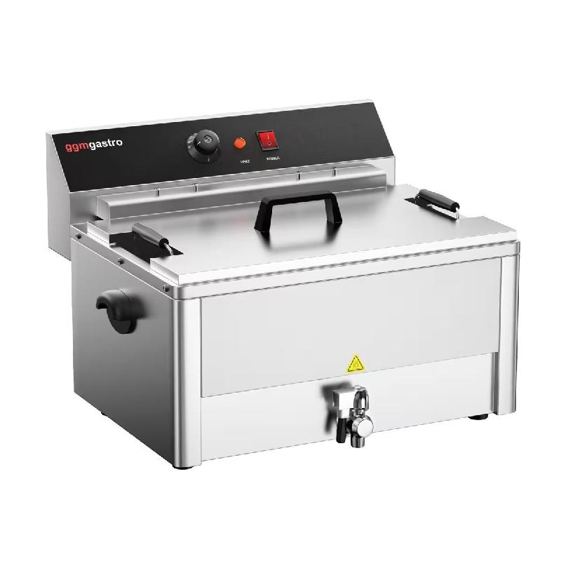 Friteuse électrique spéciale poissons - 20 L - avec robinet de vidange | GGM_3