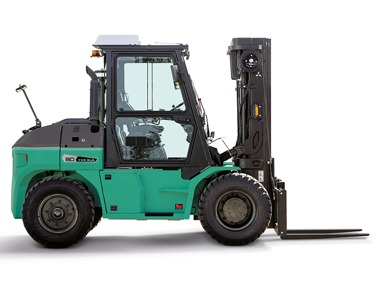 Location courte durée - Chariot élévateur thermique Mitsubishi FD70N3 Trexia ES 7000 kg - Pour applications intensives_3