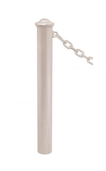 Potelet DECO à chaînes Ø 114 - Pommeaux en fonte acier soudés - Hauteur hors sol 1180mm - Tube forte épaisseur_3