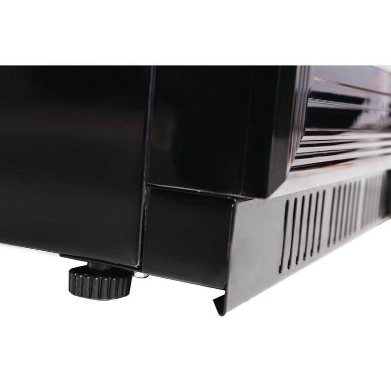 Arrière-bar une porte pleine noir Série G 900mm 138L GL015 Polar_3