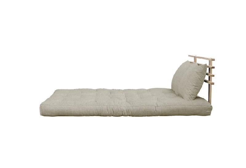 Canapé lit futon Shin Sano - en lin et pin massif - couchage 140x200 cm - design japonais - marque KARUP_3