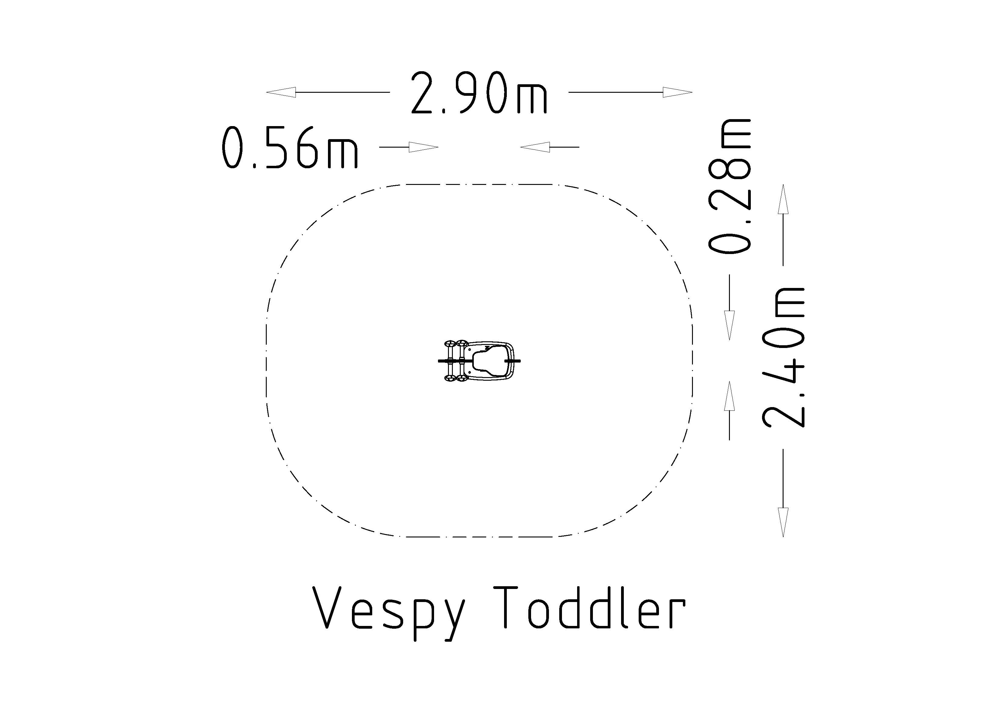 Jeu à bascule Vespy 1 place - réf 8044988 - Hags - Rouge - Fondation à enterrer_3