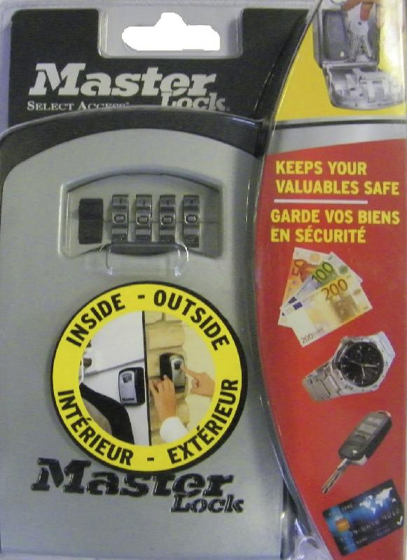 Minicoffre MASTER LOCK Select Access - Fixation murale - H.14.6 x L.10.5 x P.5.1 cm - Aluminium robuste et étanche_3